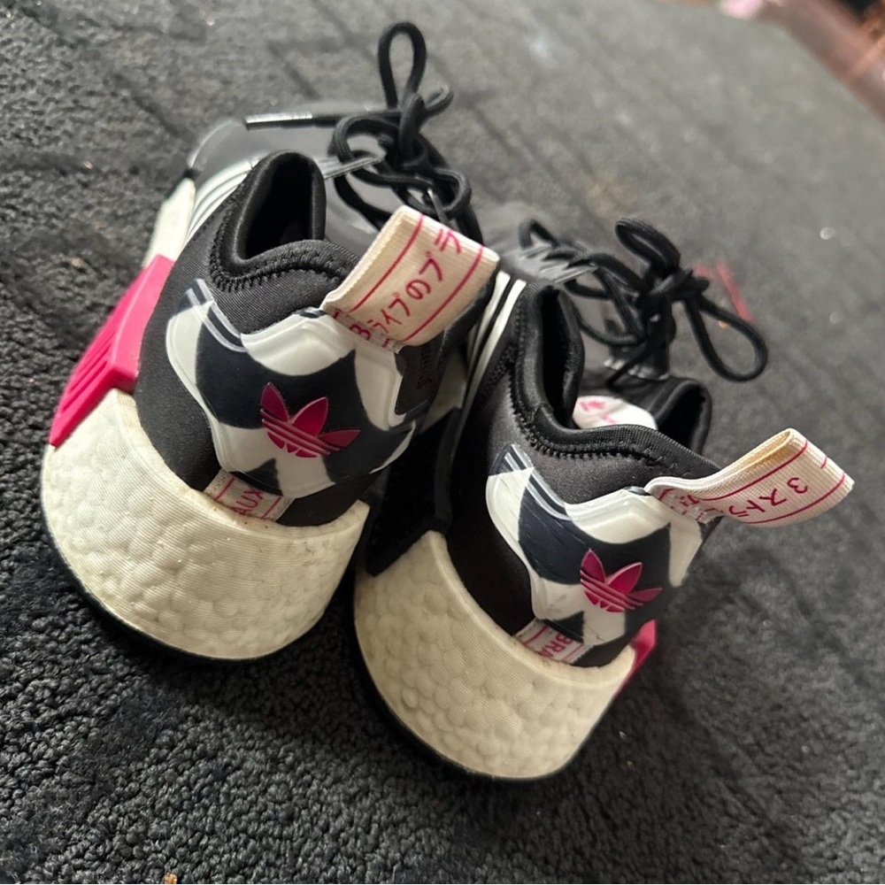 Adidas Black and Pink Sneakers